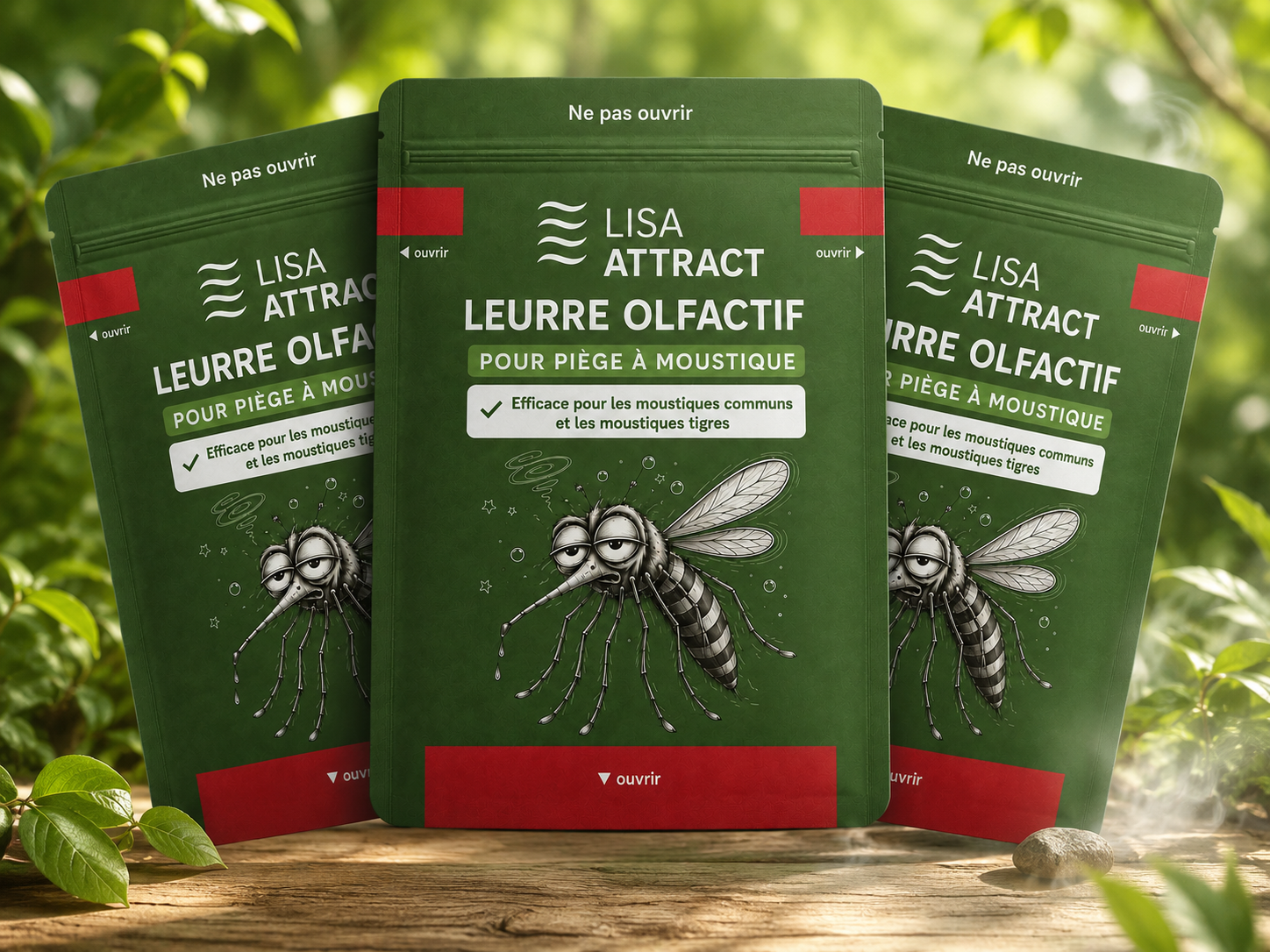 3 sachets de LISA-Attract — leurre olfactif extra puissant